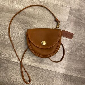 Coach Brown Leather Crossbody Bag EUC